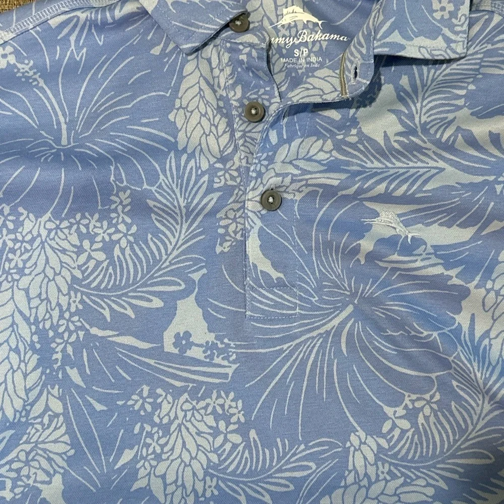 TOMMY BAHAMA BIG SKY BLUE NEW MEN'S POLO SHIRT SIZE S - Picture 4 of 4
